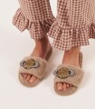 BEIGE SLIPPERS