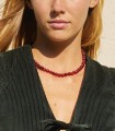 COLLIER BORDEAUX