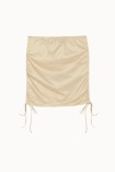 GOLD MINI SKIRT FRUNCE