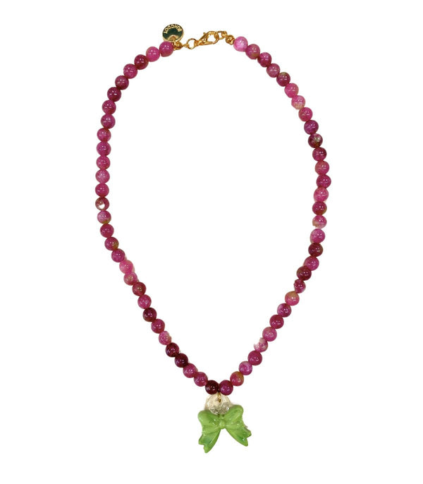 GREEN BOW NECKLACE