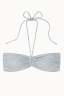 SILVER TOP BANDEAU FRUNCE