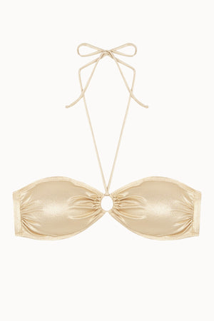 GOLD TOP BANDEAU TIRAS