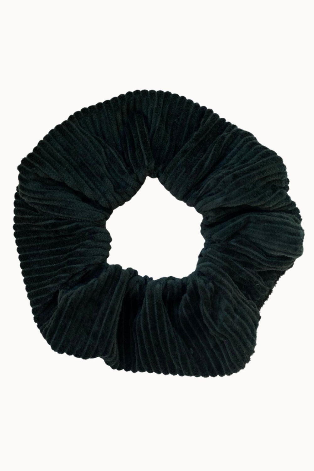 GREEN CORDUROY SCRUNCHIE