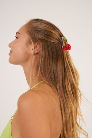 PINCE À CHEVEUX CERISE