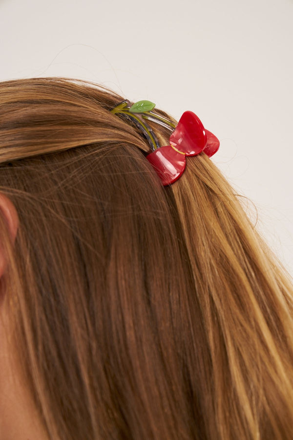 PINCE À CHEVEUX CERISE