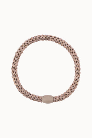 KKNEKKI SLIM HAIR TIE TAUPE GLITTER