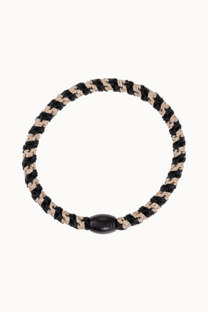 KKNEKKI SLIM HAIR TIE BLACK&BEIGE