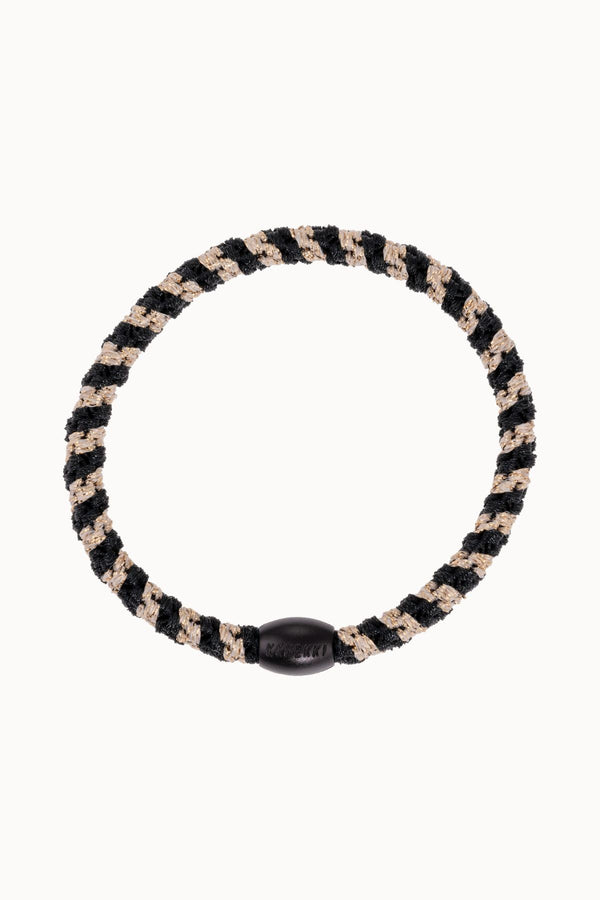 KKNEKKI SLIM HAIR TIE BLACK&BEIGE