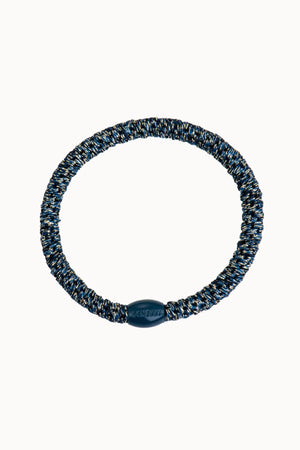 TEAL GLITTER KKNEKKI SLIM HAIR TIE