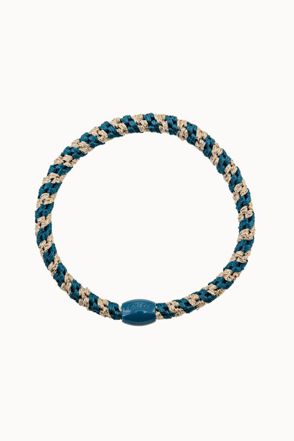 BEIGE&TEAL KKNEKKI SLIM HAIR TIE