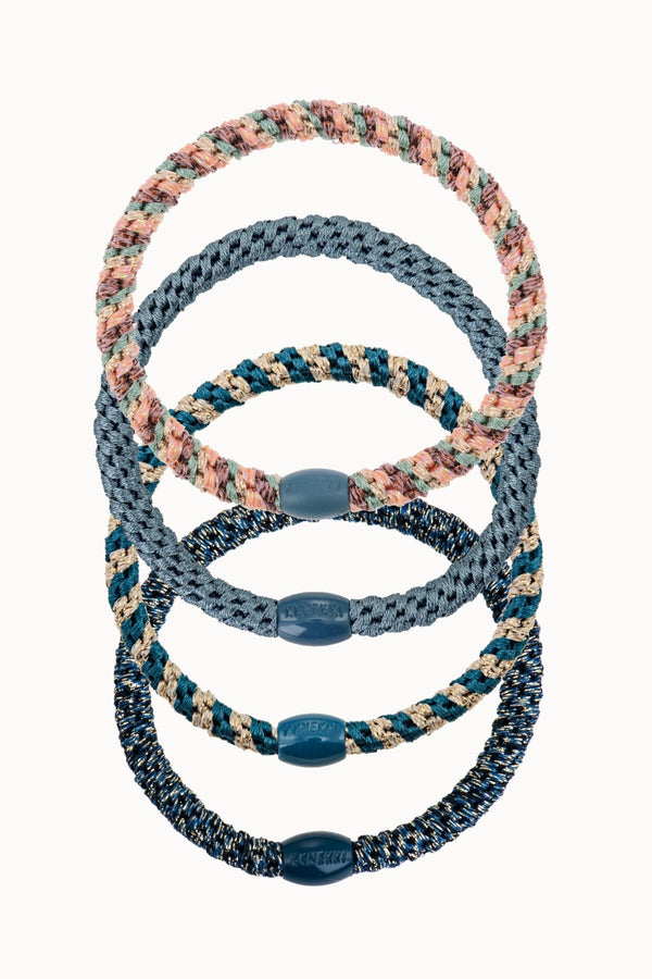 KKNEKKI HAIR TIES PACK TEAL