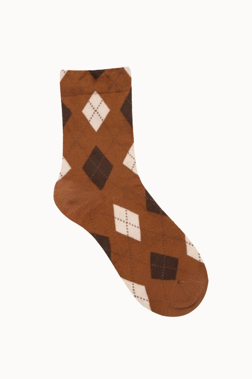 CALCETINES ROMBOS CAMEL