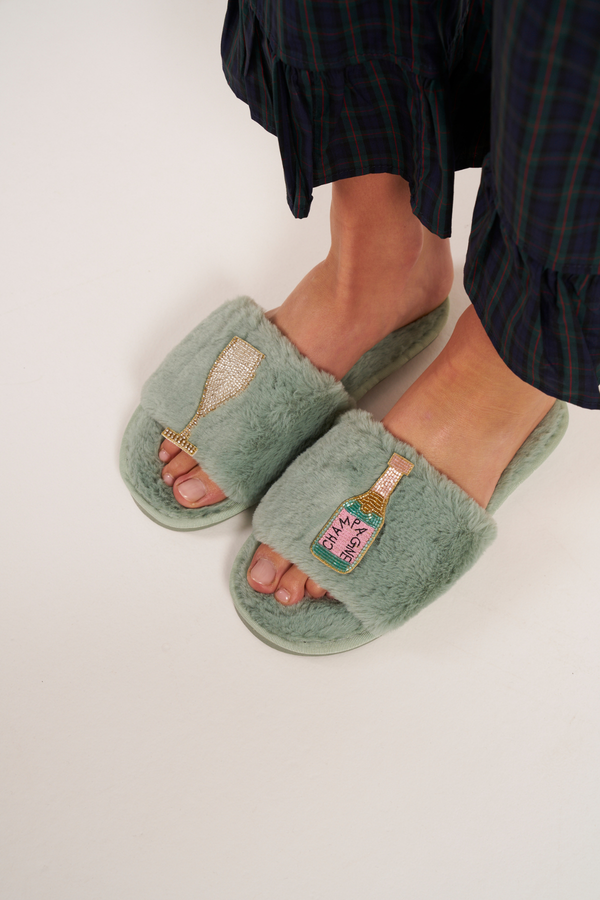 CHAUSSONS VERT MENTHE