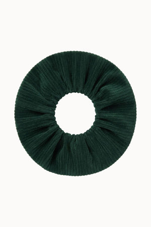 GREEN CORDUROY SCRUNCHIE