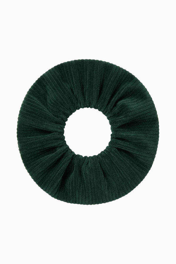 GREEN CORDUROY SCRUNCHIE
