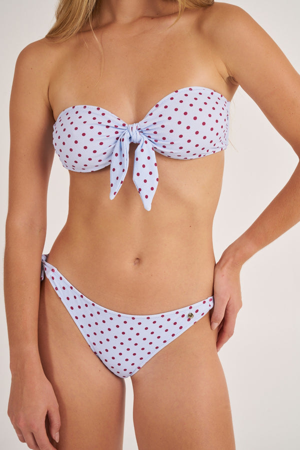 DOT TOP BANDEAU LACE