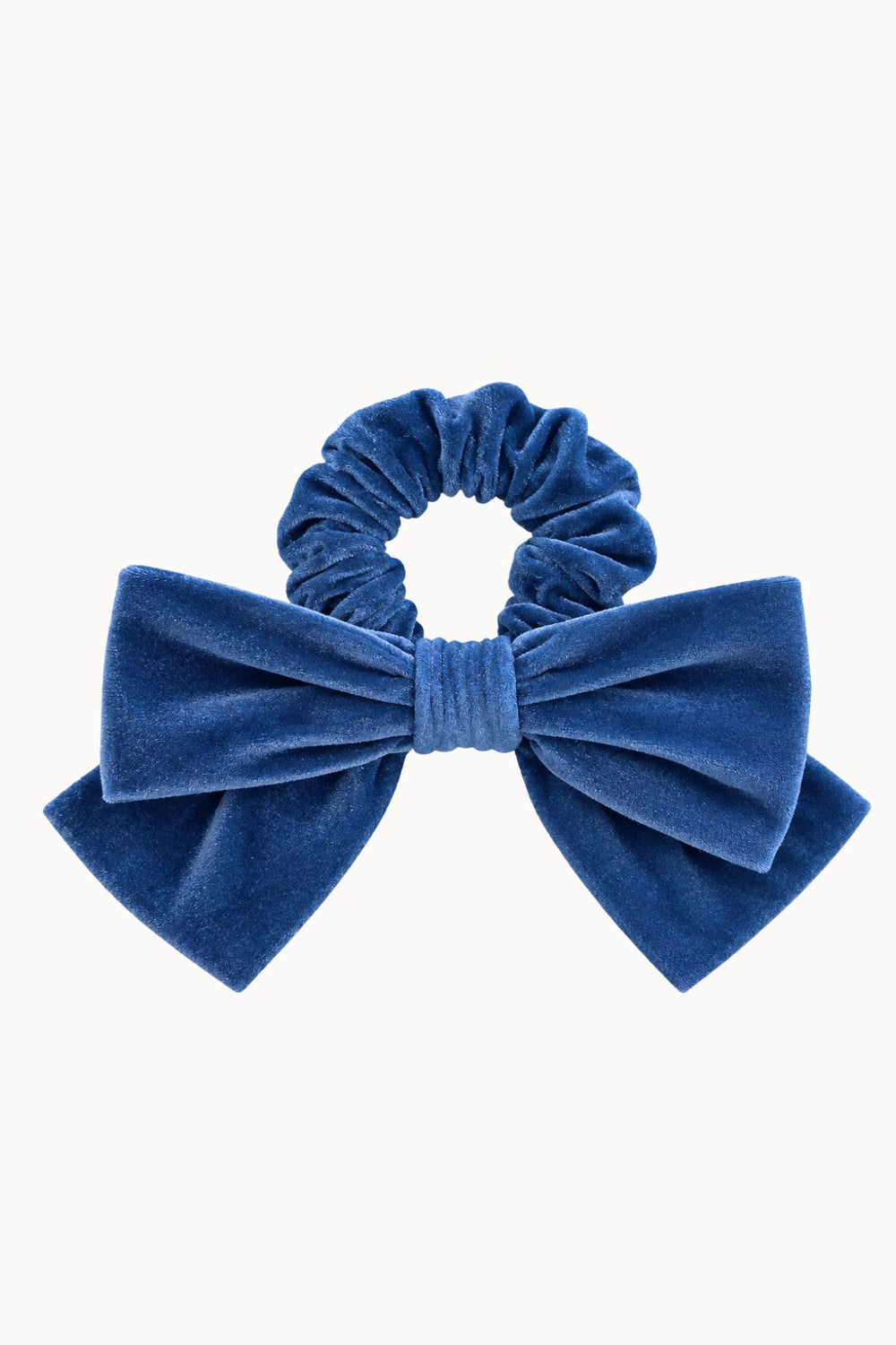 COLETERO LAZO DE TERCIOPELO AZUL