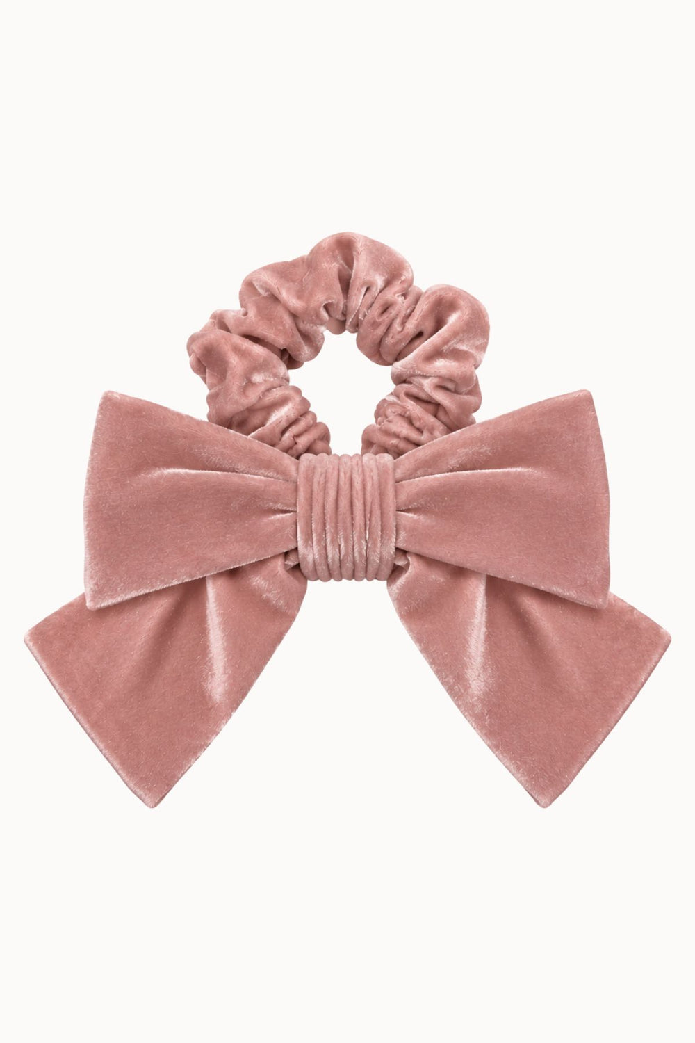 COLETERO LAZO DE TERCIOPELO ROSA