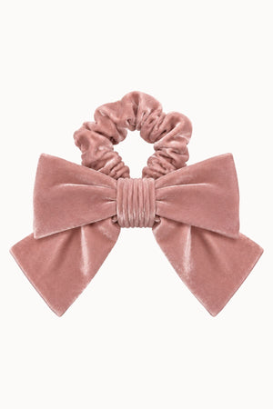 COLETERO LAZO DE TERCIOPELO ROSA