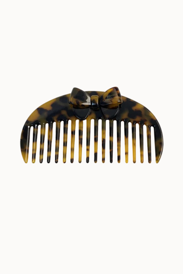 TORTOISESHELL HAIR COMB WITH BOW