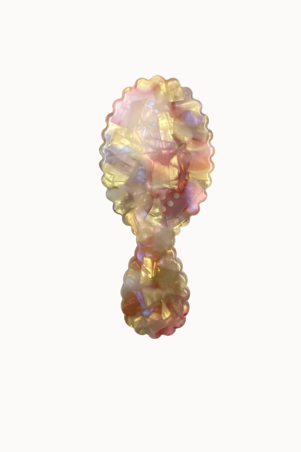 PINK TORTOISESHELL HAIR BRUSH