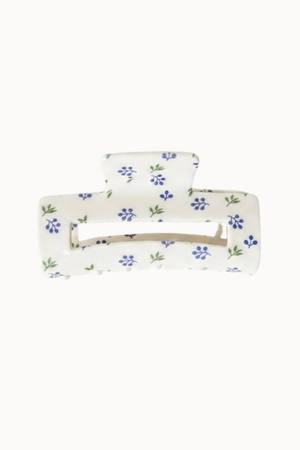 PINZA DE PELO BLANCA FLORAL